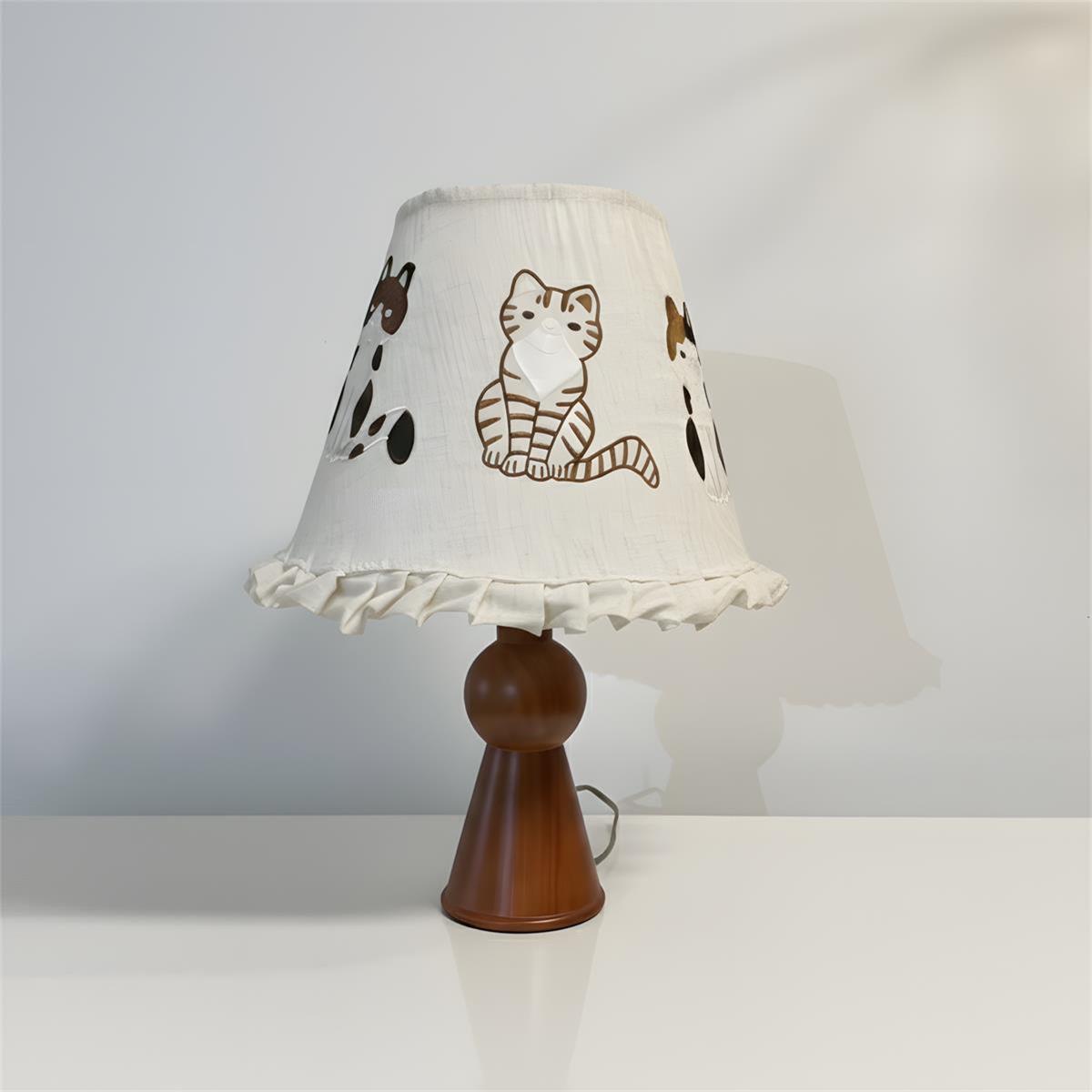 Meowla Wood Table Lamp — product view 2