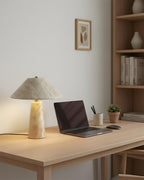 Auralin Travertine Table Lamp — product view 3