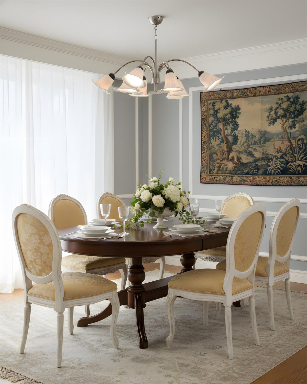 Vellina Petal Metal Chandelier — product view 3