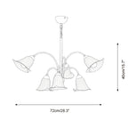 Vellina Petal Metal Chandelier — product view 5