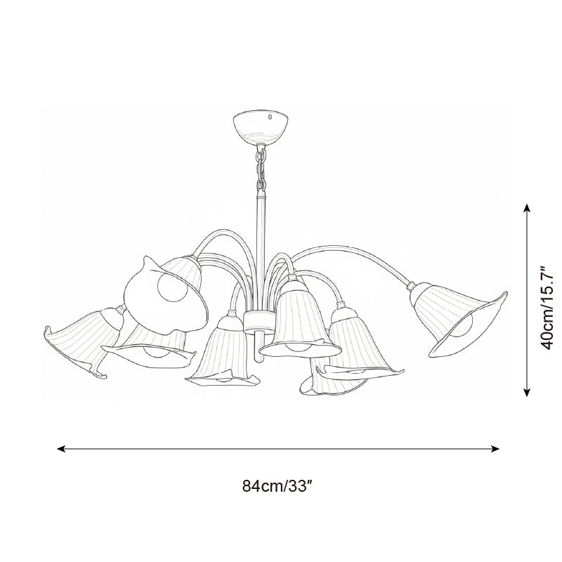 Vellina Petal Metal Chandelier — product view 6