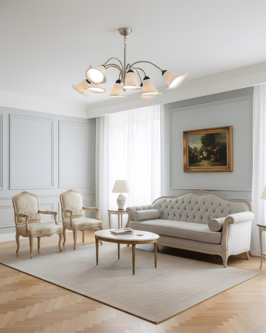 Vellina Petal Metal Chandelier — product view 11