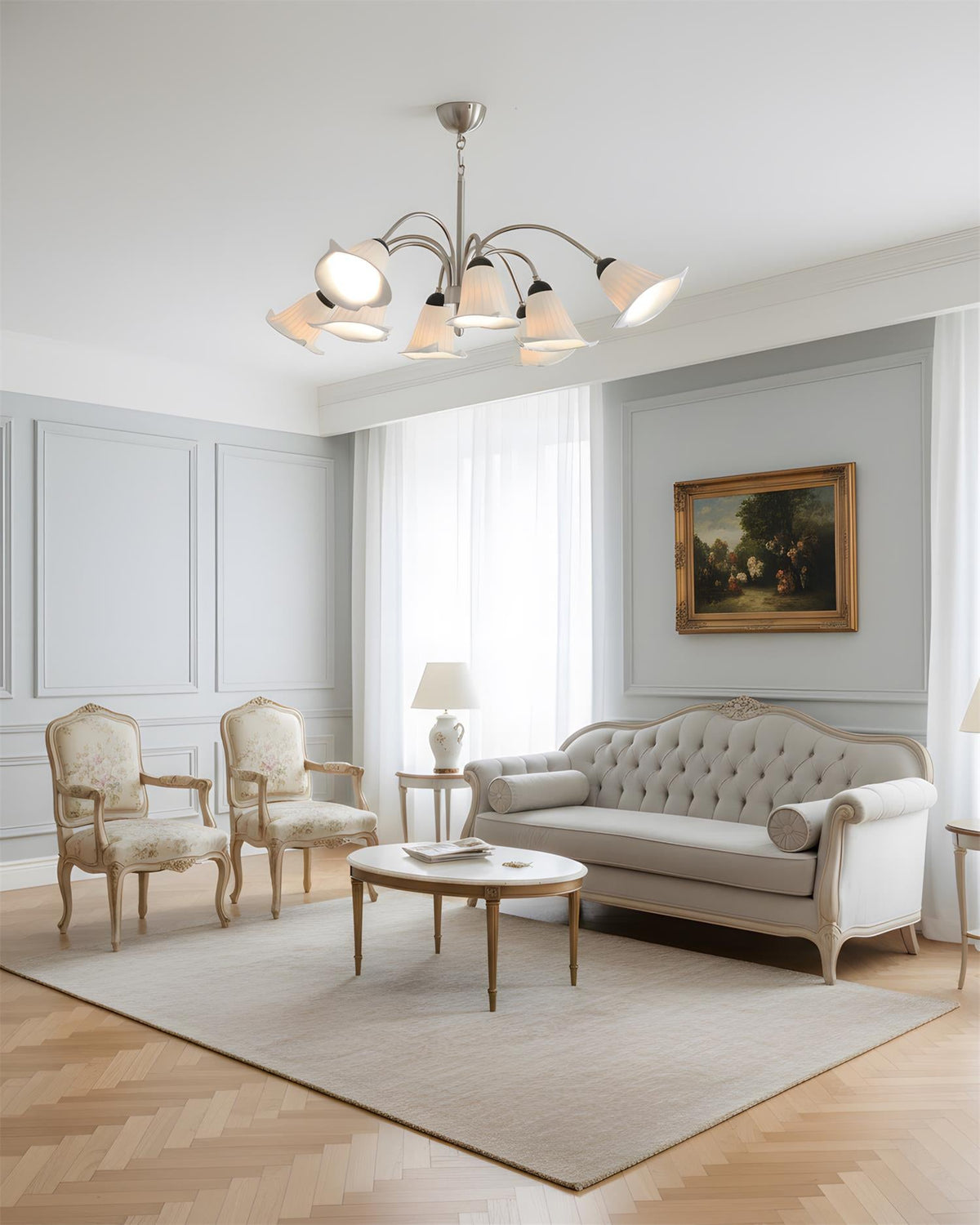 Vellina Petal Metal Chandelier — product view 11