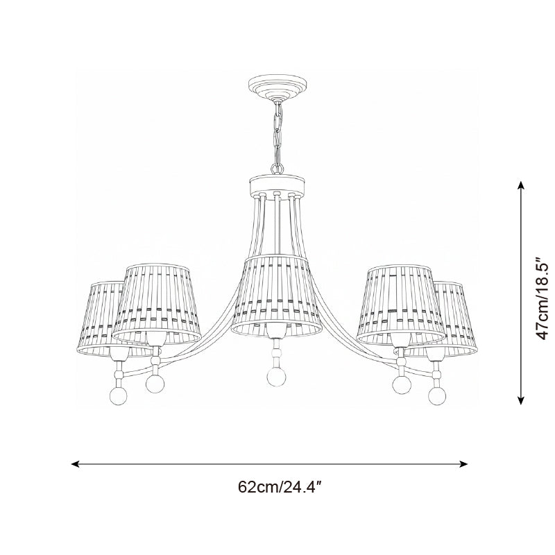 Loomcrest Wood Chandelier — product view 6