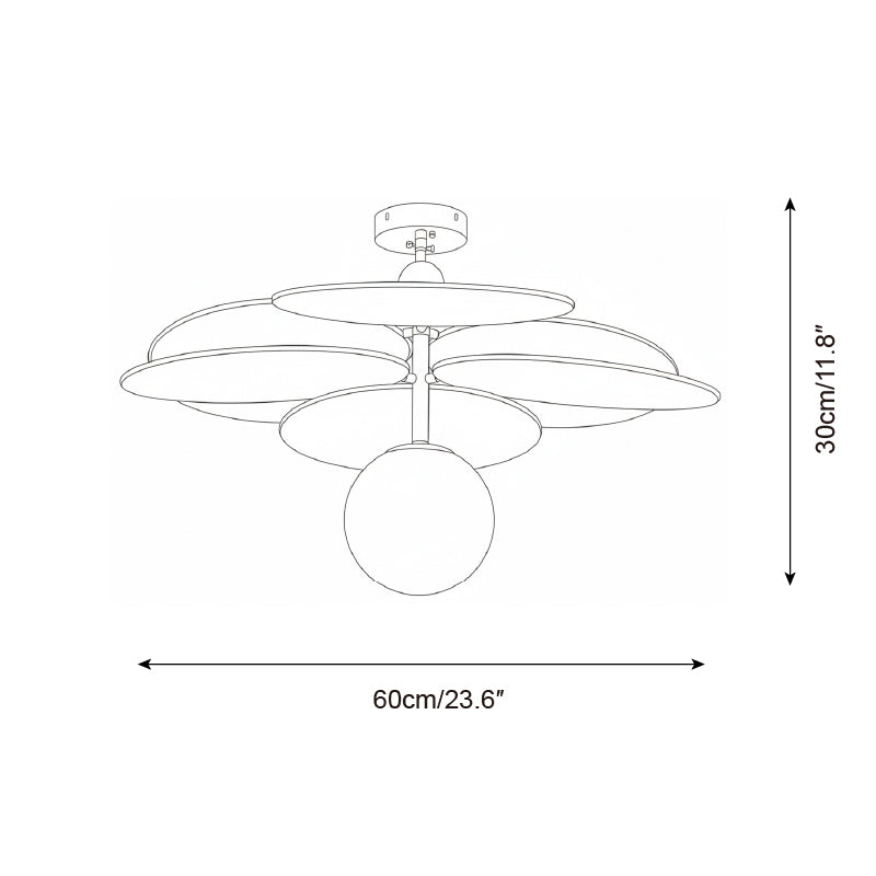 Floravane Glass Ceiling Lamp — product view 5