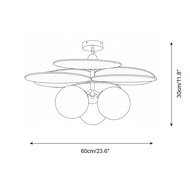 Floravane Glass Ceiling Lamp — product view 6