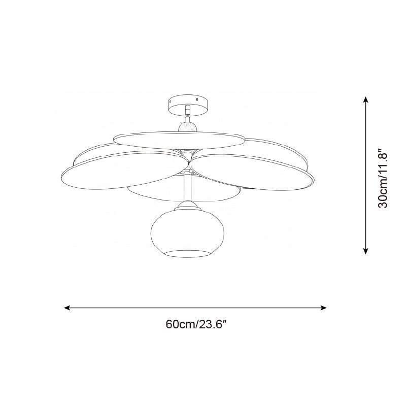 Floravane Glass Ceiling Lamp — product view 7