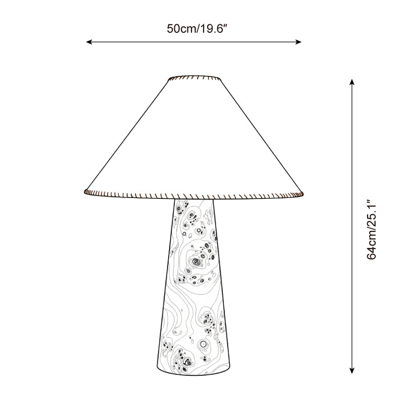 Marwood Stitch Wood Table Lamp — product view 5