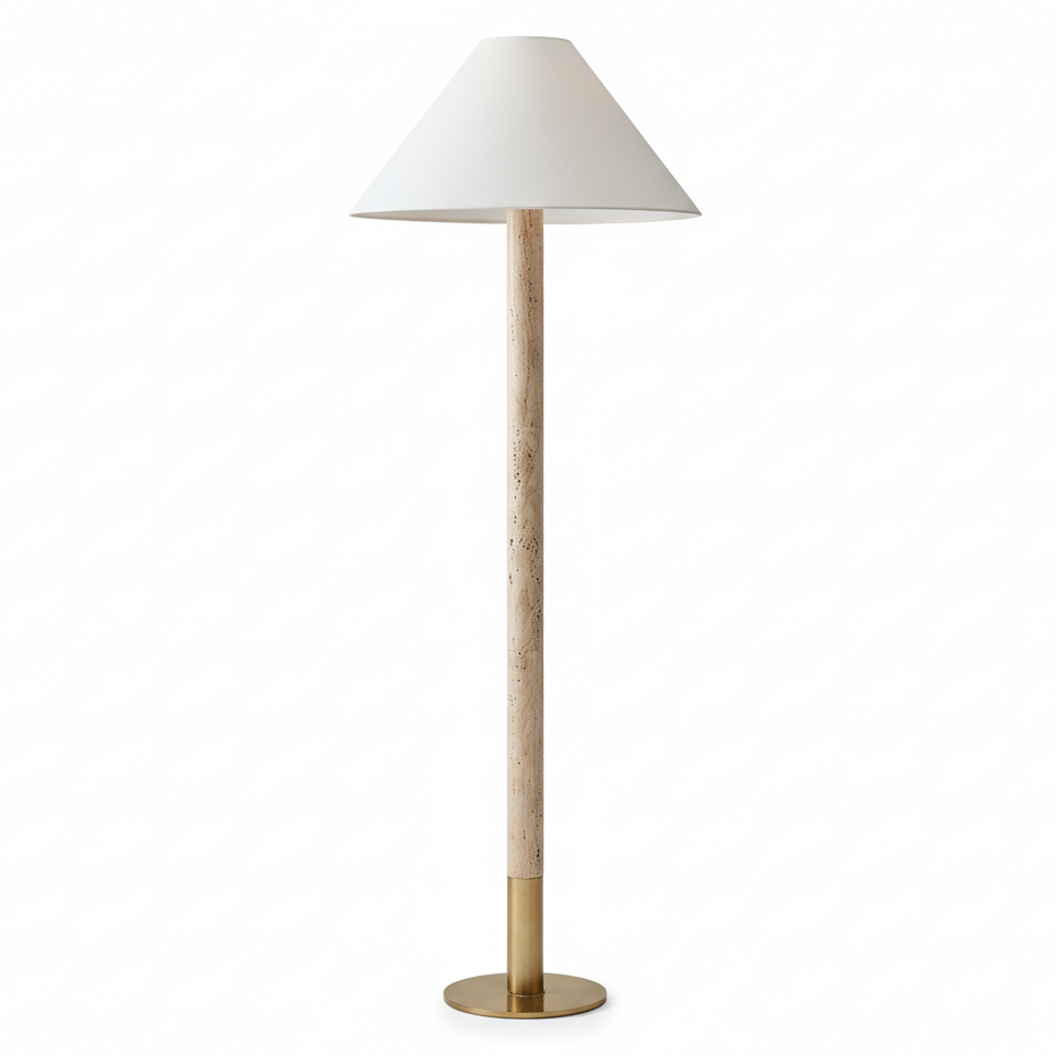 Serivon Travertine Floor Lamp — product view 9