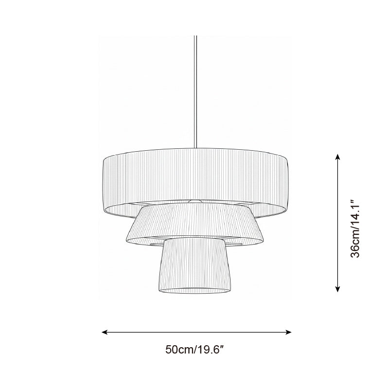 Serapha Tier Metal Pendant Lamp — product view 5
