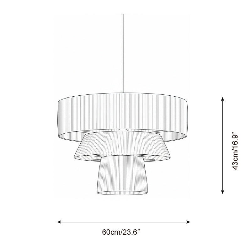 Serapha Tier Metal Pendant Lamp — product view 6