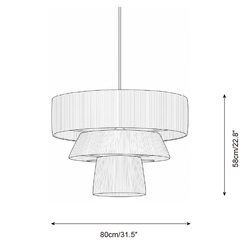 Serapha Tier Metal Pendant Lamp — product view 7