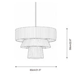Serapha Tier Metal Pendant Lamp — product view 7