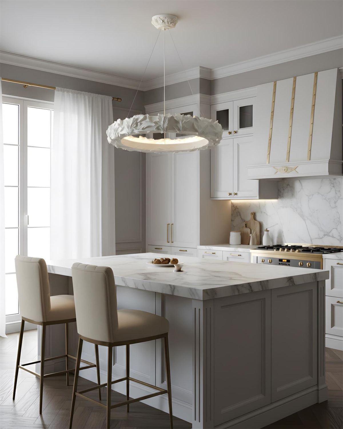 Vellora Ring Metal Chandelier — product view 3