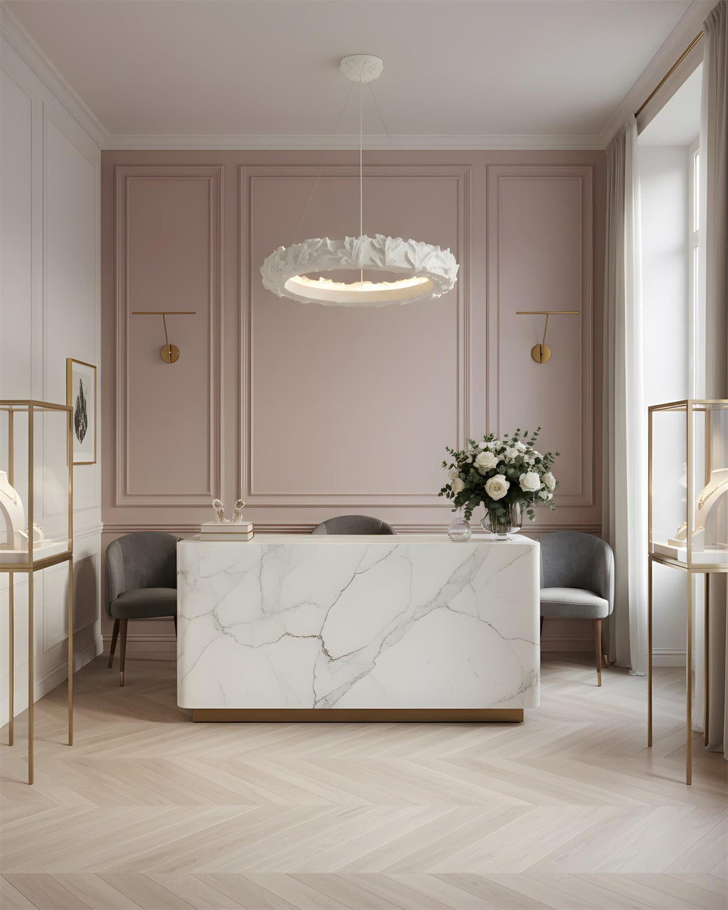 Vellora Ring Metal Chandelier — product view 4