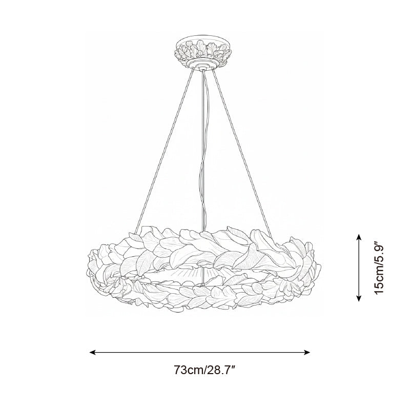 Vellora Ring Metal Chandelier — product view 5