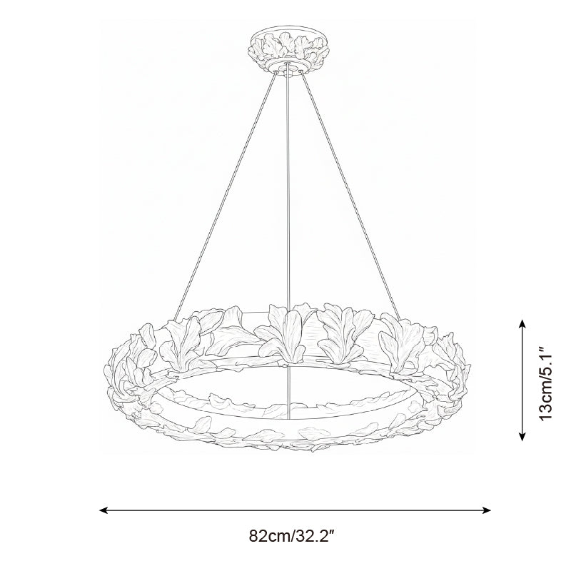 Vellora Ring Metal Chandelier — product view 6
