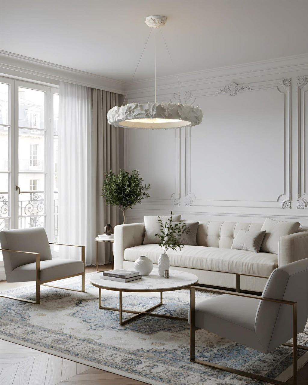 Vellora Ring Metal Chandelier — product view 7