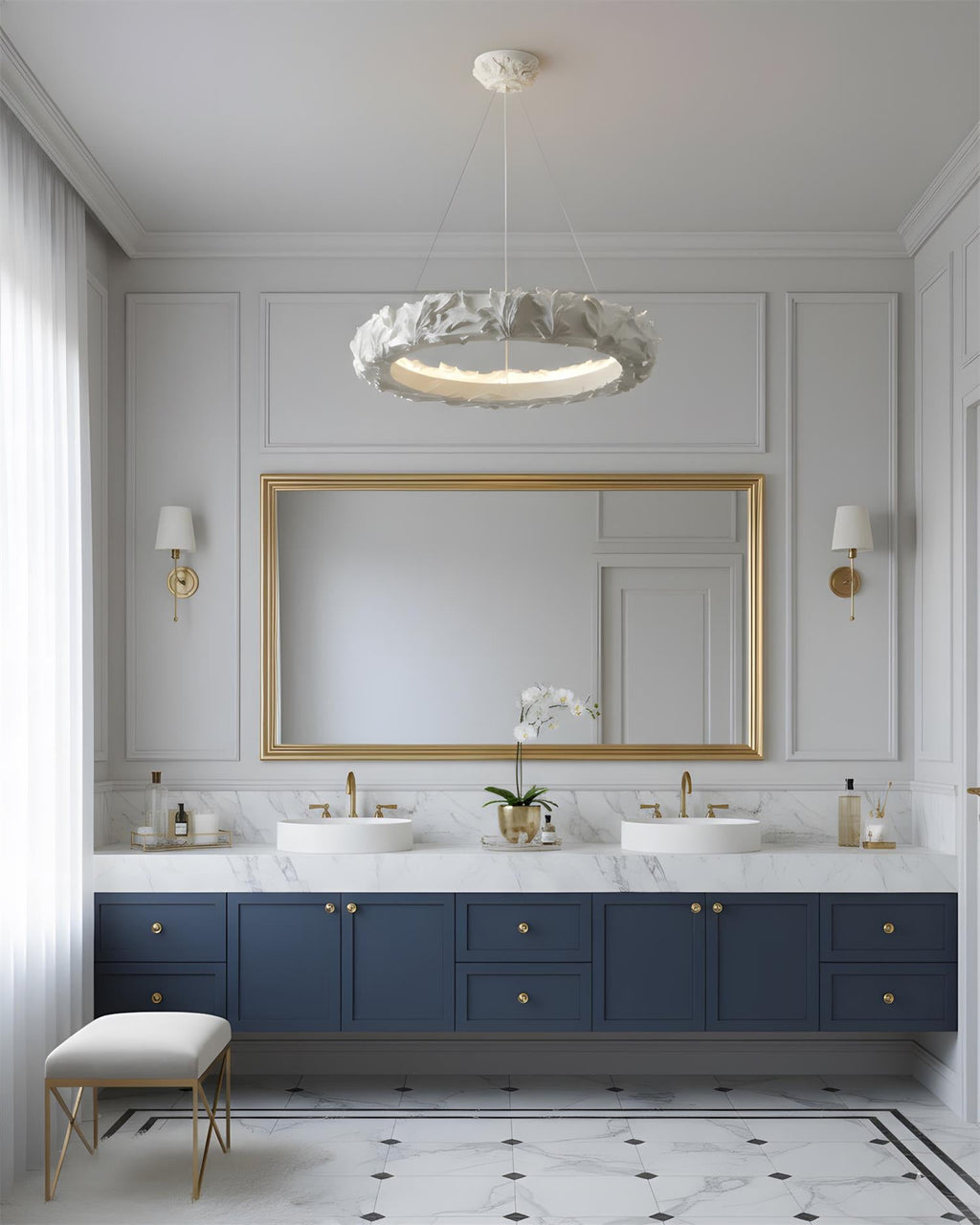 Vellora Ring Metal Chandelier — product view 12