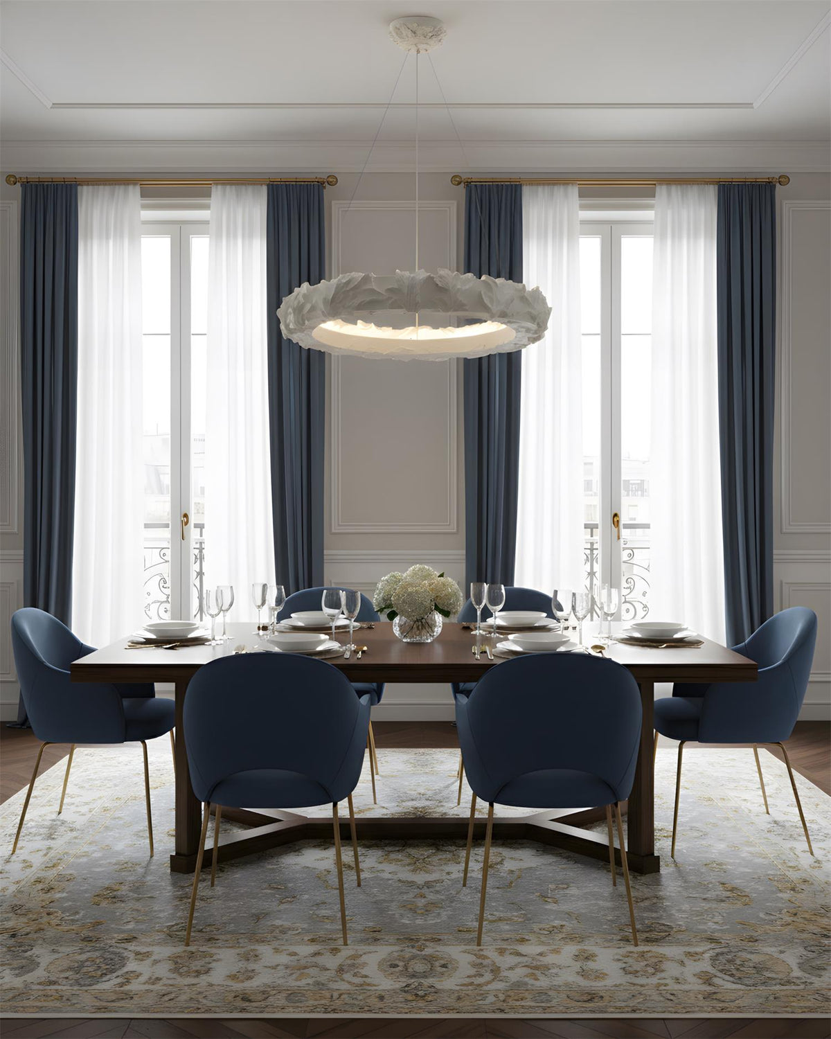 Vellora Ring Metal Chandelier — product view 13