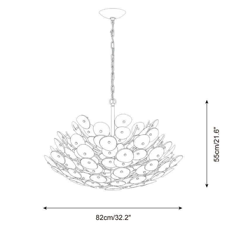 Petalflare Metal Chandelier — product view 5