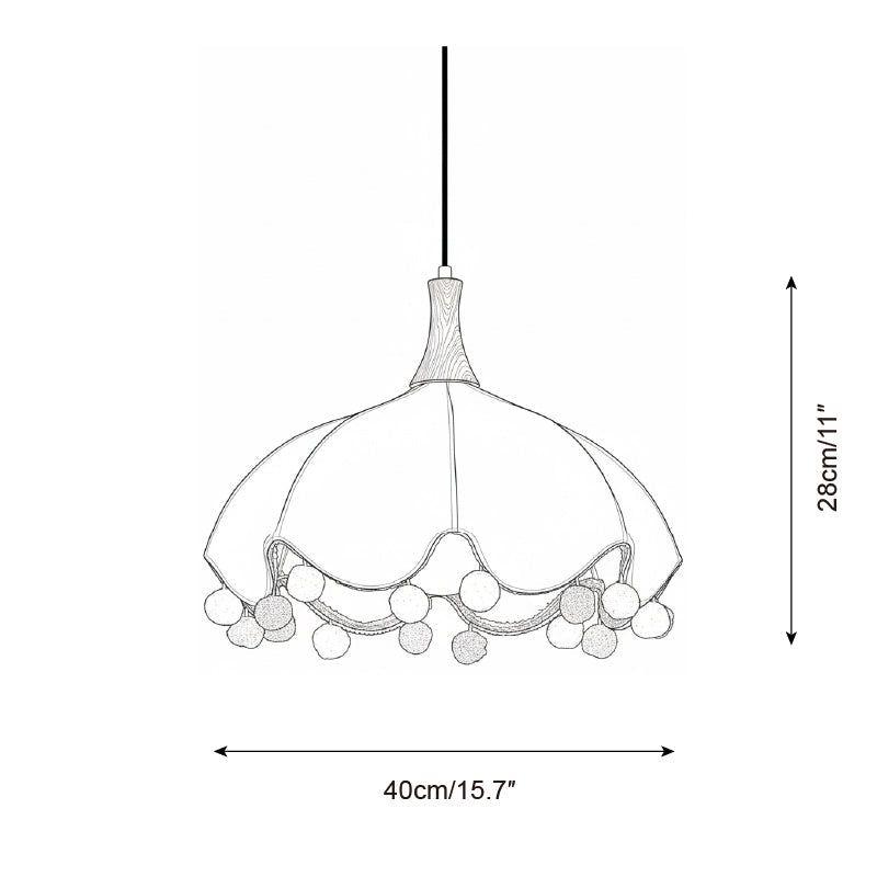 Looma Wood Pendant Lamp — product view 5