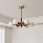 Pink Globe Glass Chandelier — product view 8