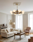 Pink Globe Glass Chandelier — product view 18