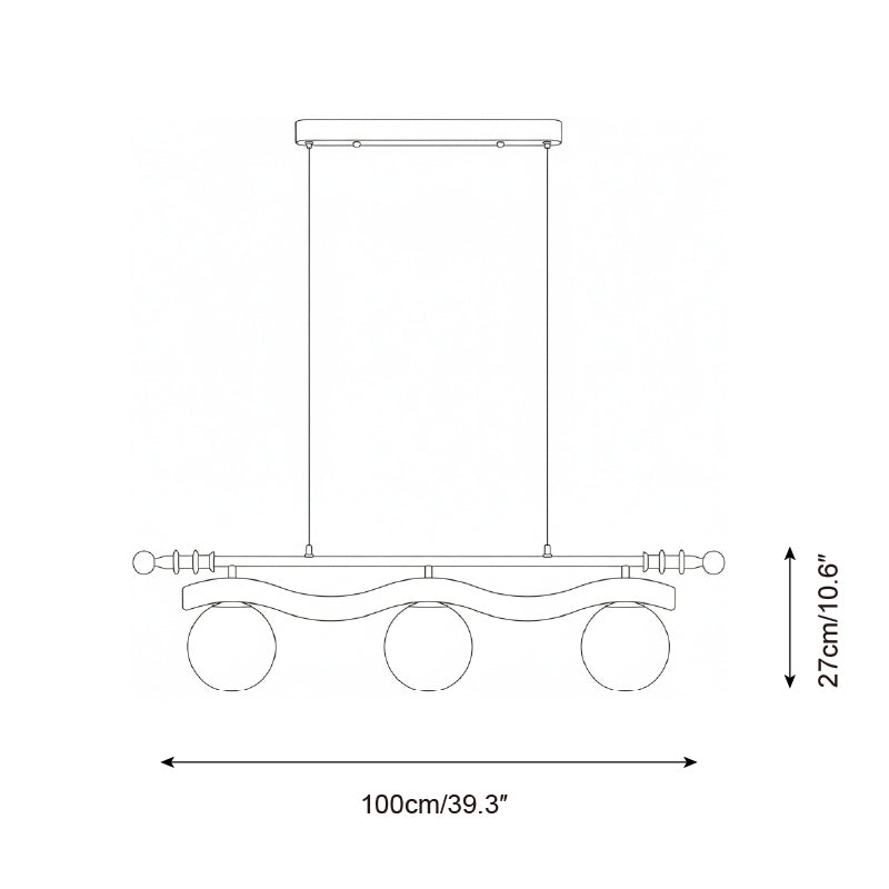 Curvira Glass Chandelier — product view 5