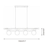Curvira Glass Chandelier — product view 6