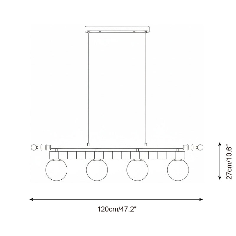 Curvira Glass Chandelier — product view 8