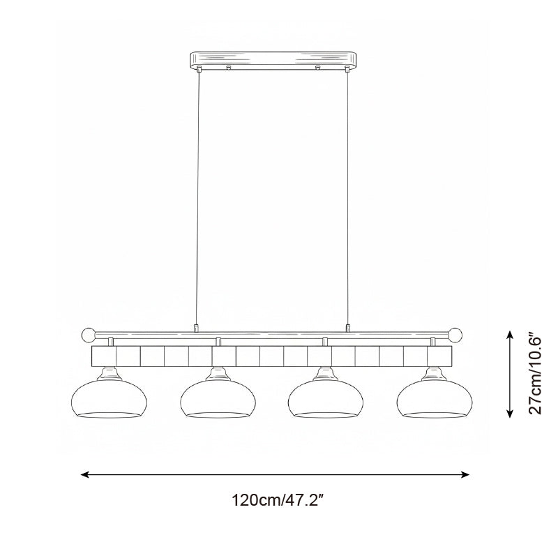 Tideon Glass Chandelier — product view 8