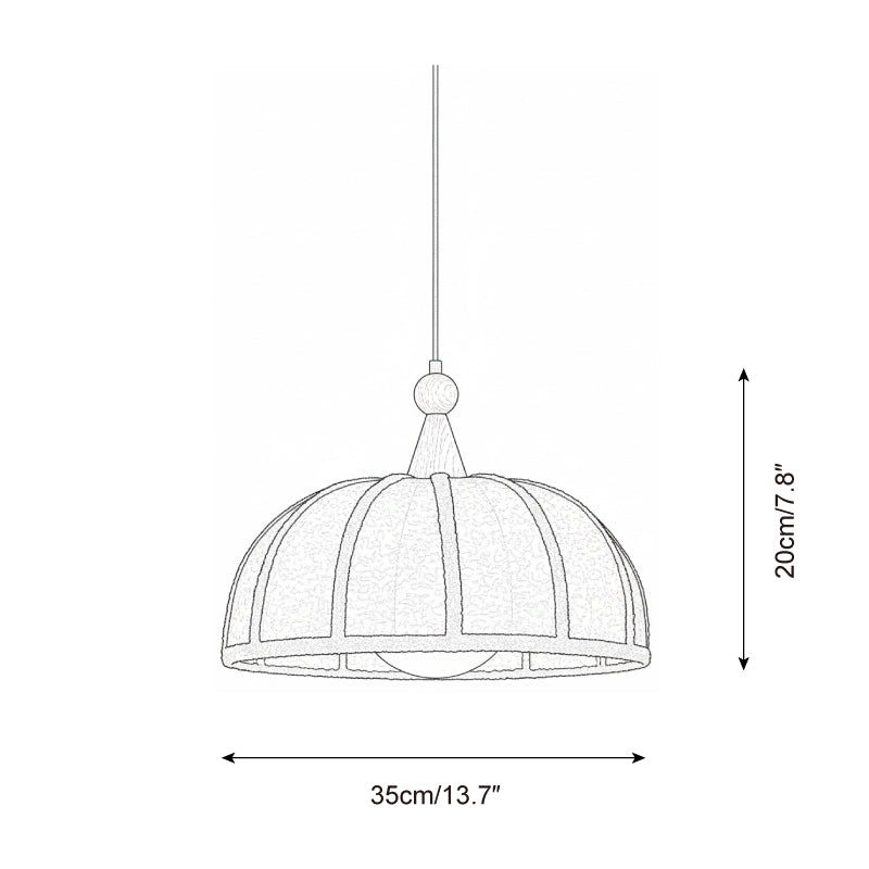 Tenera Wood Pendant Lamp — product view 5