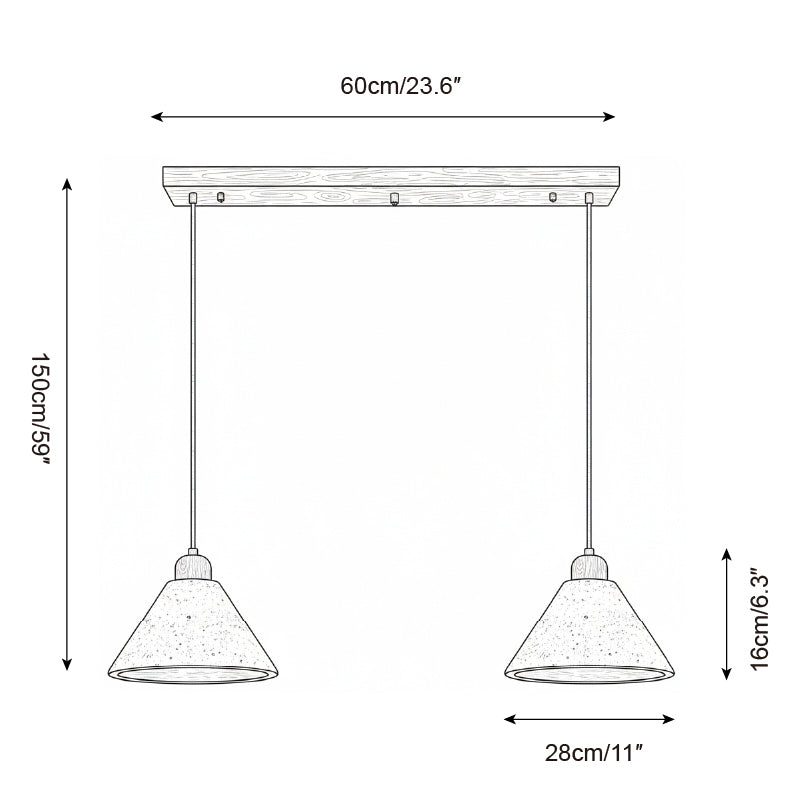 Marvra Travertine Pendant Lamp — product view 6