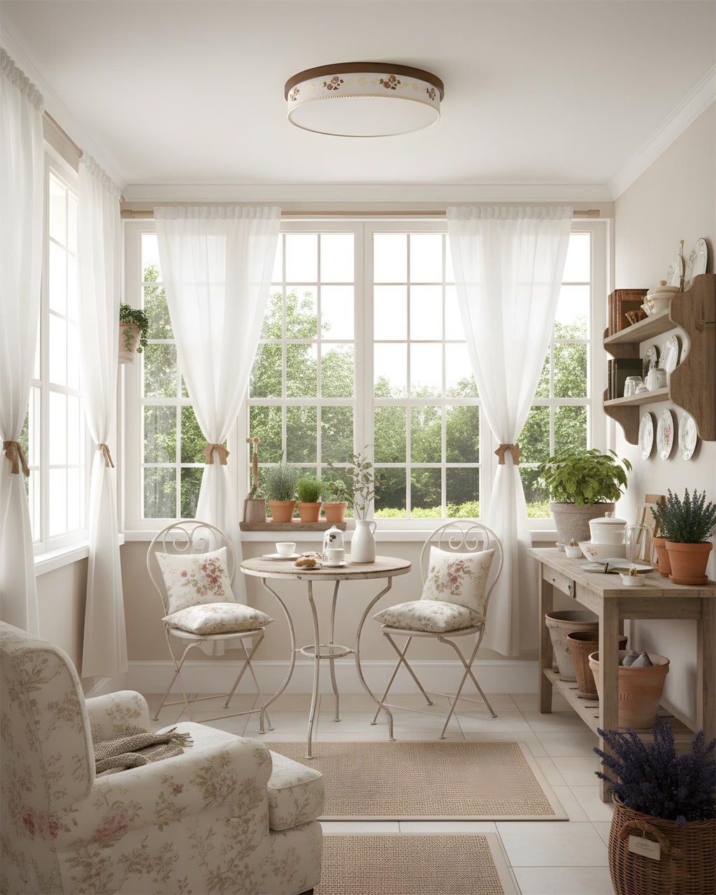 Petaline Wood Ceiling Lamp — product view 11