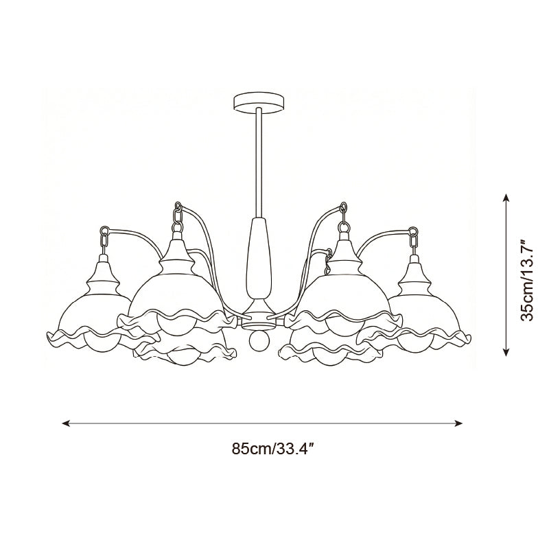 Verdessa Wood Chandelier — product view 6