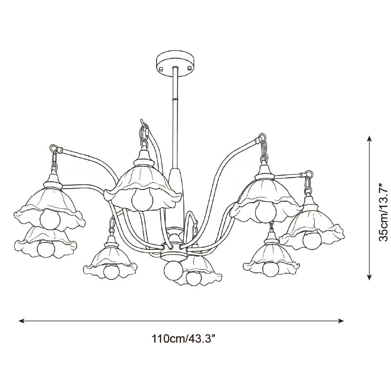 Verdessa Wood Chandelier — product view 7