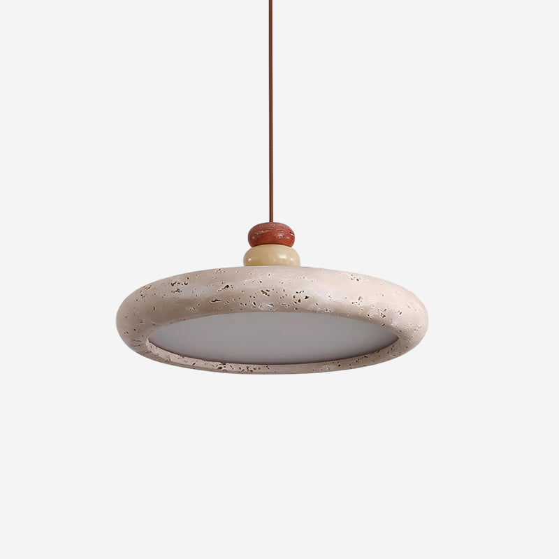 Riven Travertine Pendant Lamp — product view 1