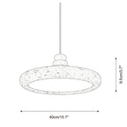 Riven Travertine Pendant Lamp — product view 6
