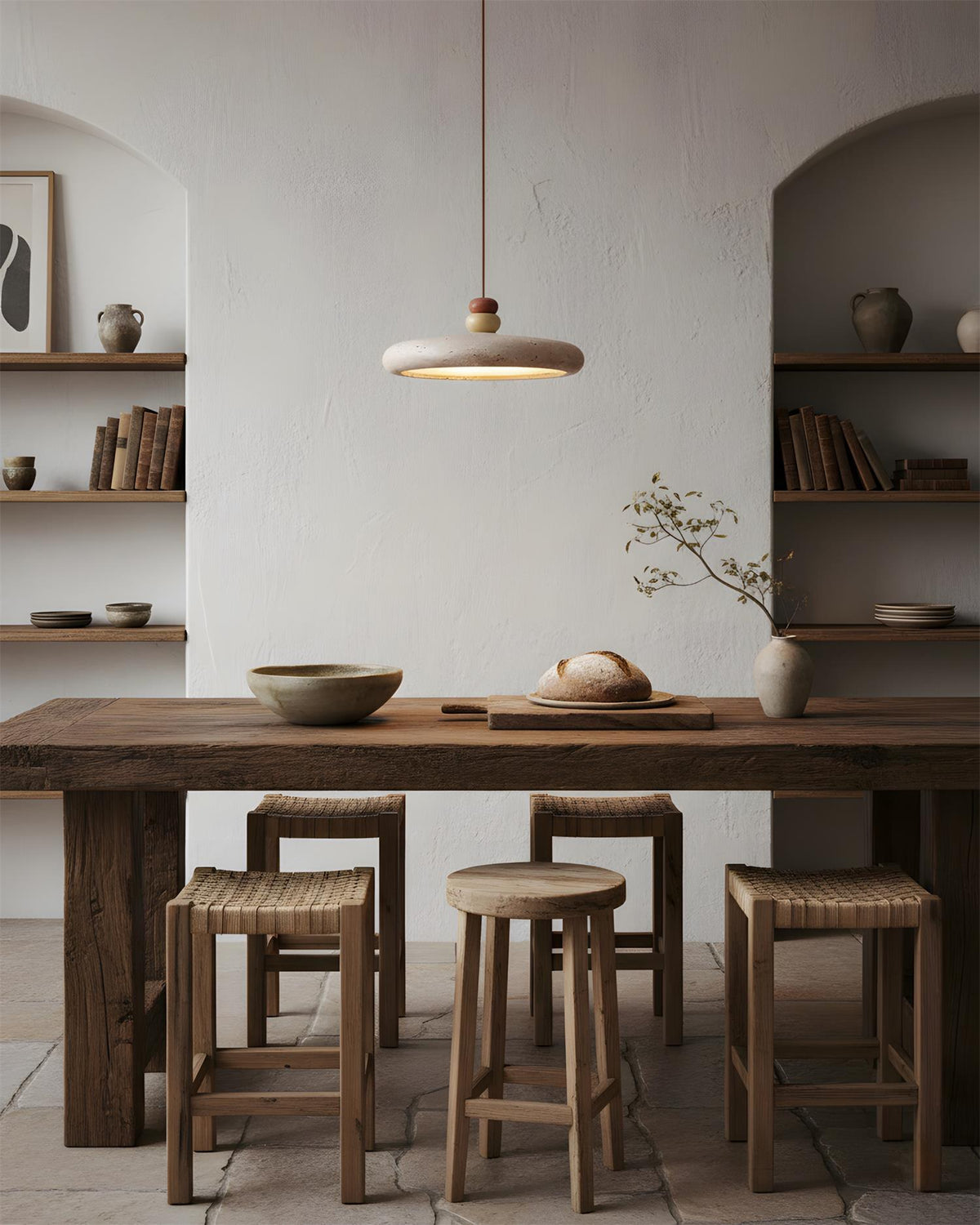 Riven Travertine Pendant Lamp — product view 12