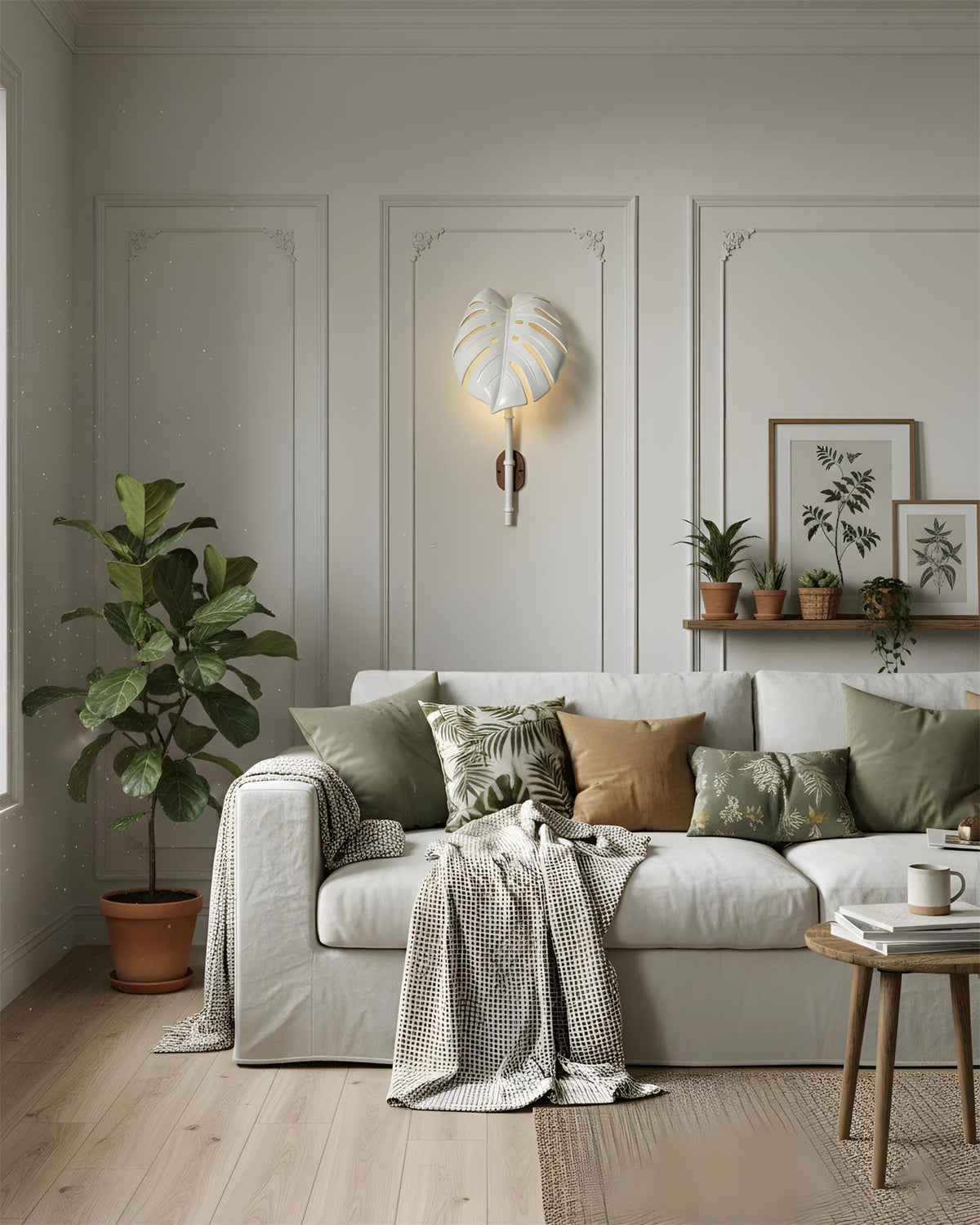 Folium Glass Wall Lamp — product view 3