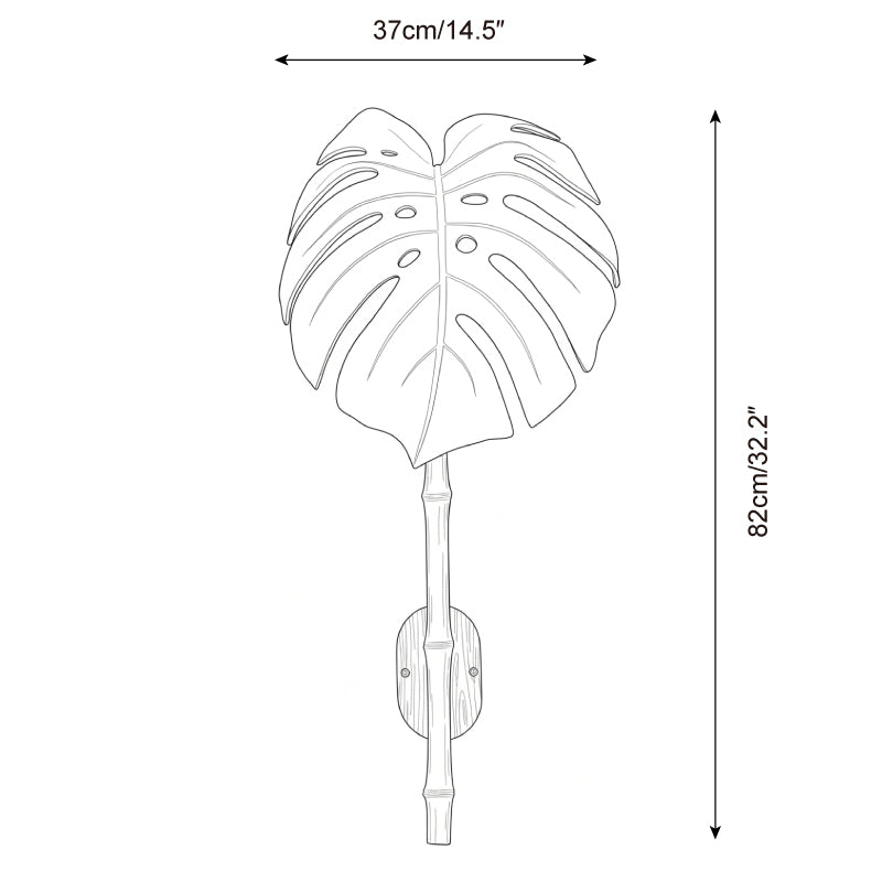 Folium Glass Wall Lamp — product view 5