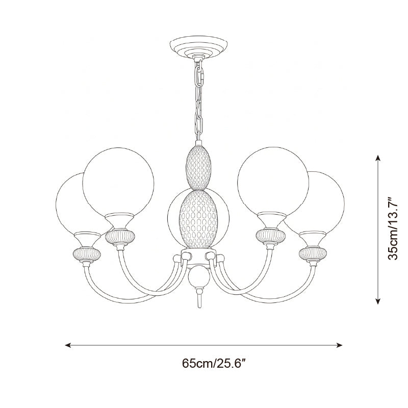 Blanca Glass Chandelier — product view 6