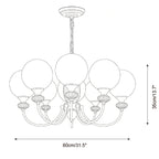 Blanca Glass Chandelier — product view 7