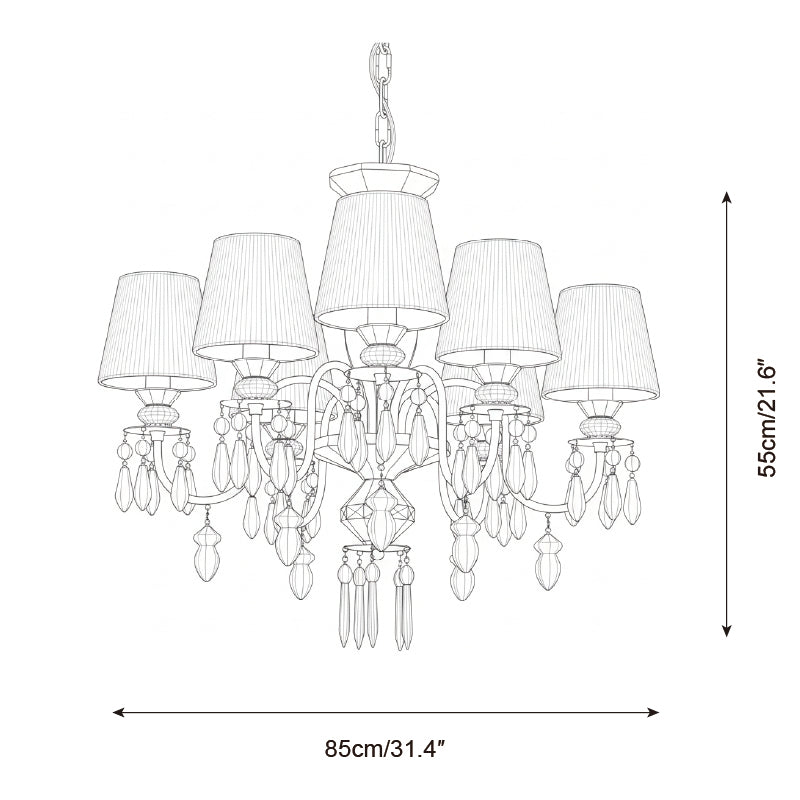 Bellina Metal Chandelier — product view 7