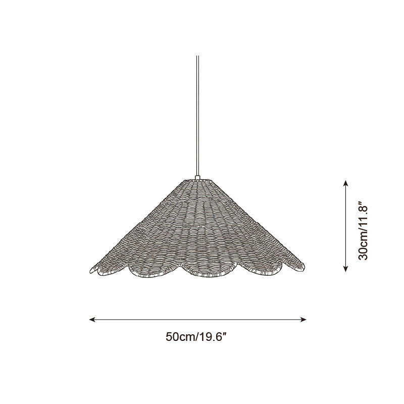 Scallop Metal Pendant Lamp — product view 5