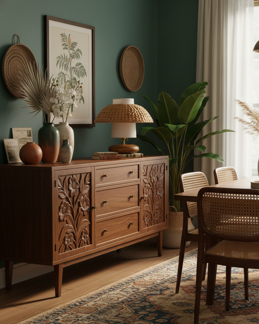 Earthbound Wood Table Lamp — product view 9