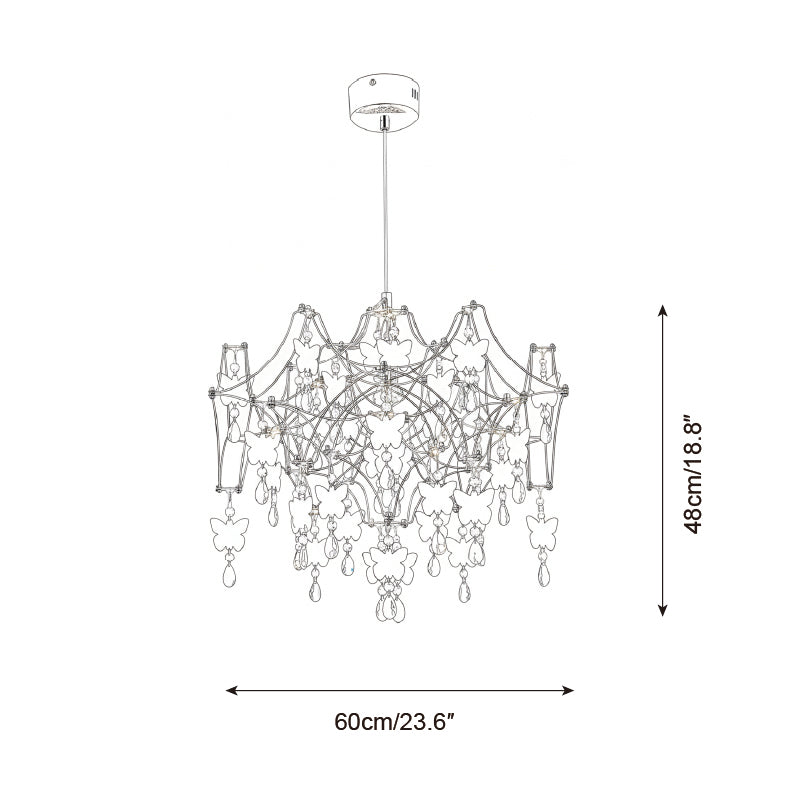 Butterfly Dream Metal Chandelier — product view 5