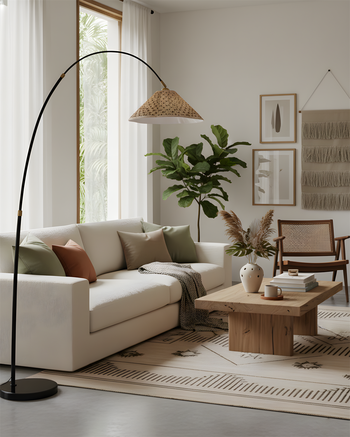 Arcadia Marble Floor Lamp — product view 3