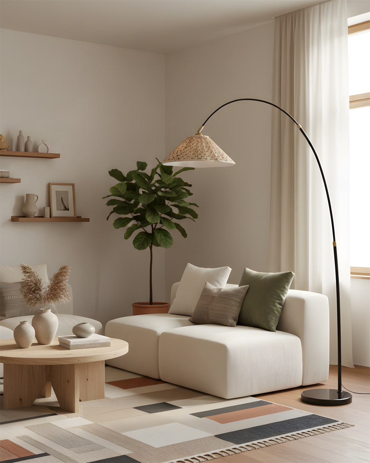 Arcadia Marble Floor Lamp — product view 9